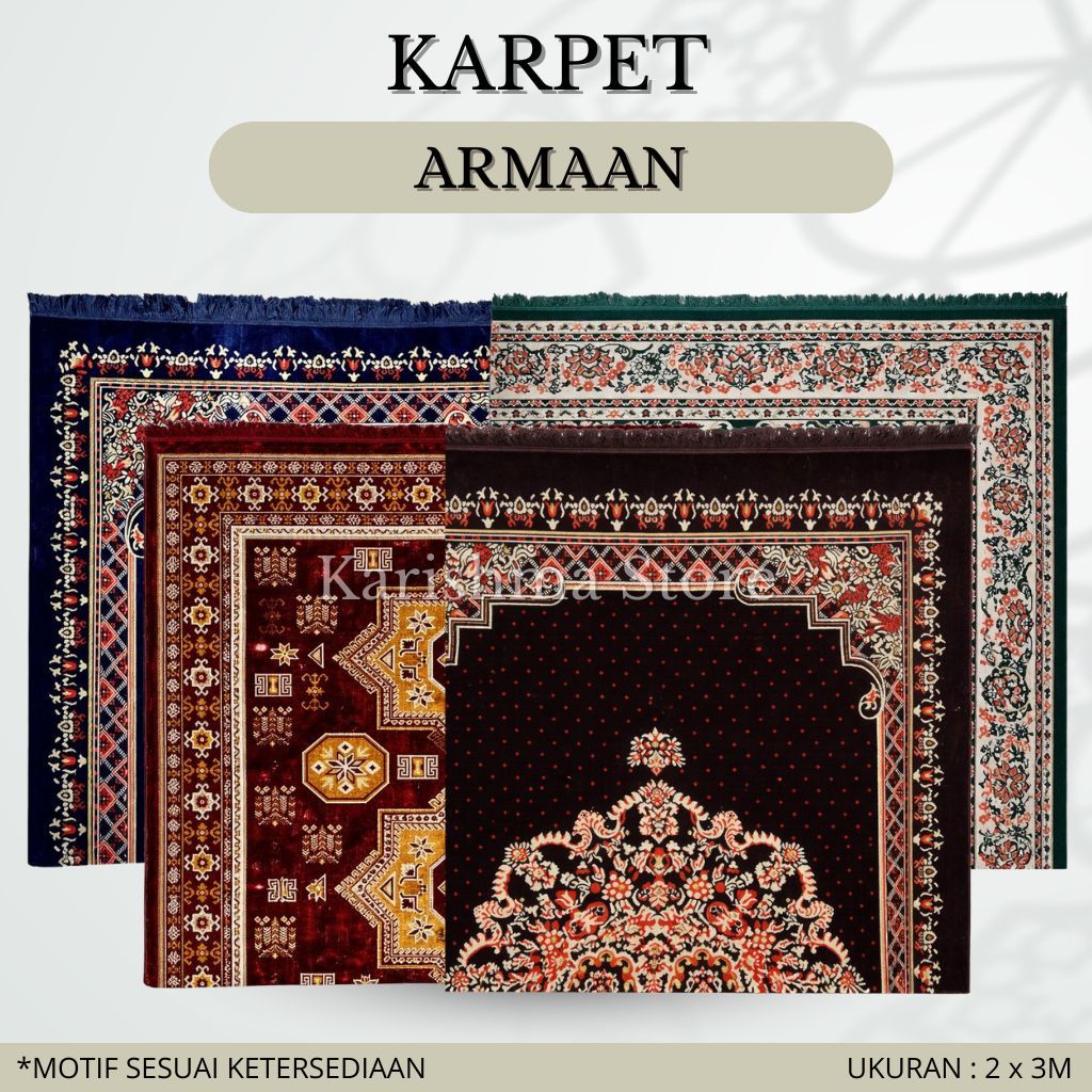 KARPET PERMADANI TURKI 200 X 300CM ARMAAN - KARPET LANTAI PERMADANI MOTIF ELEGAN
