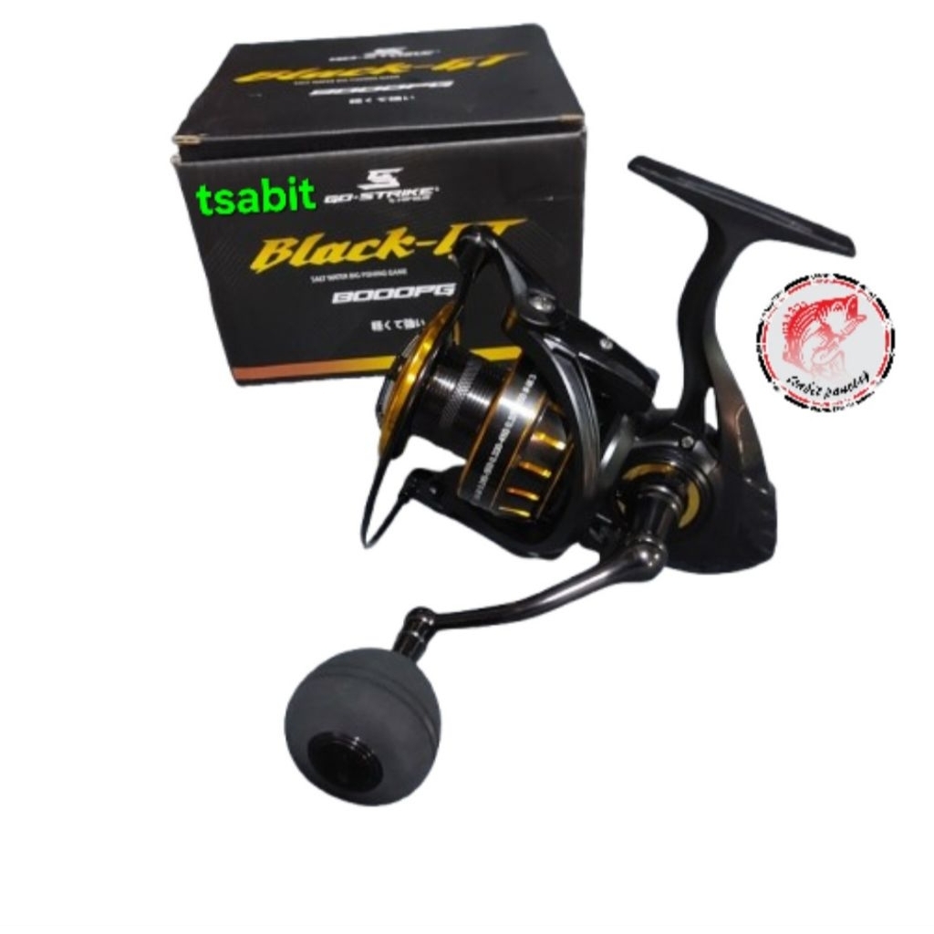 Reel gostrike versus black gt 8000pg salt water  power handle