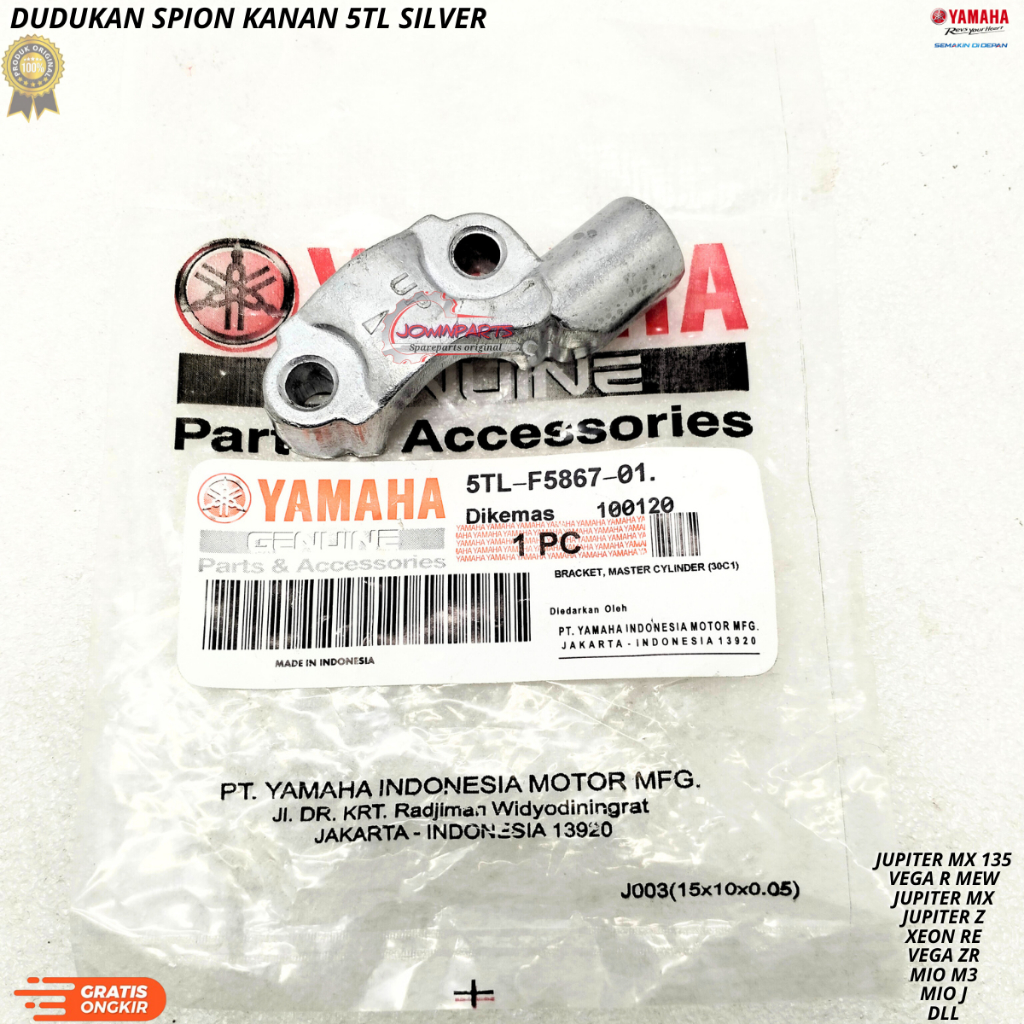 Dudukan spion kanan JUPITER MX 135,VEGA R NEW,JUPITER MX,XEON ZR,5TL,YGP berkualitas original