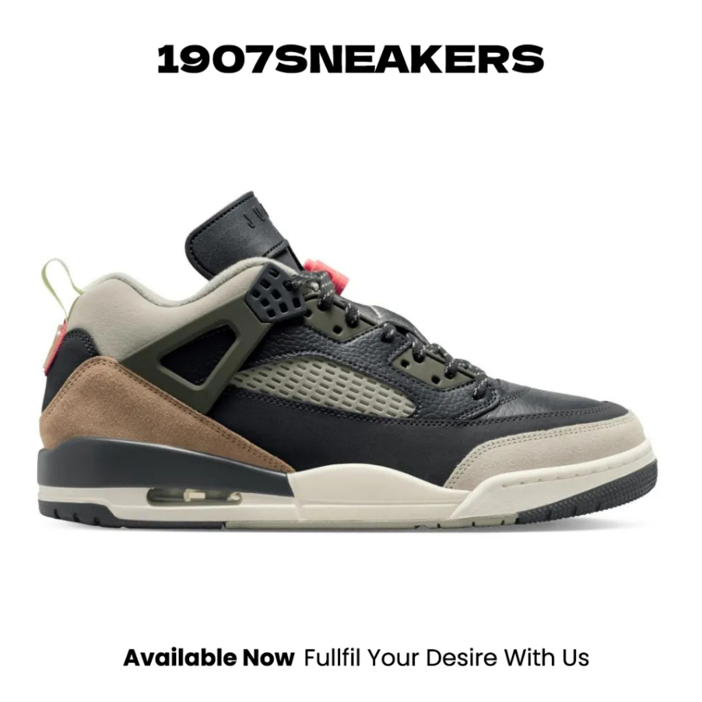 Sepatu Sneakers Pria Nike Jordan Spizike Low Basketball  - Anthracite NIKFQ1759007