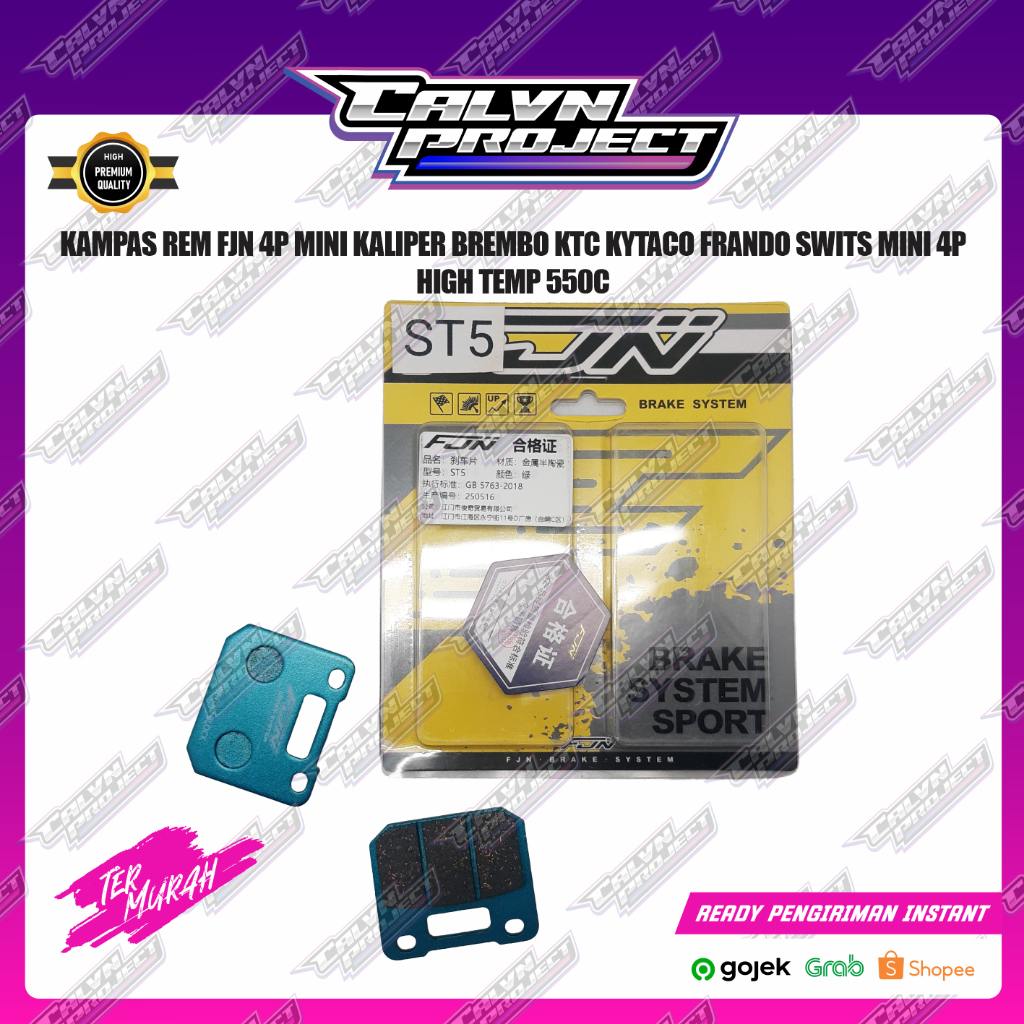 KAMPAS REM FJN 4P MINI KALIPER BREMBO KTC KYTACO FRANDO SWITS MINI 4P HIGH TEMP 550C