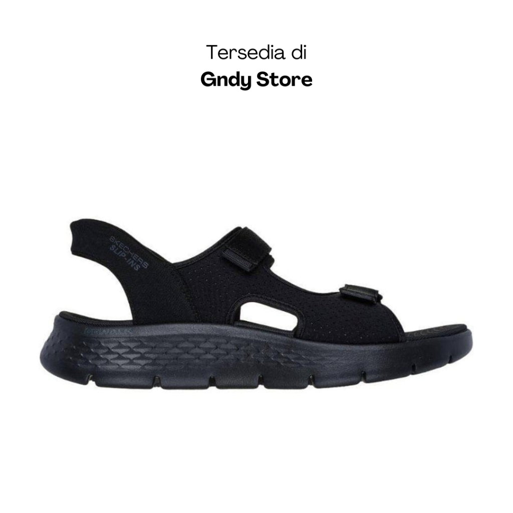 Sepatu Sandal Pria Skechers Go Walk Flex 229210/BKLM Black Lime Men
