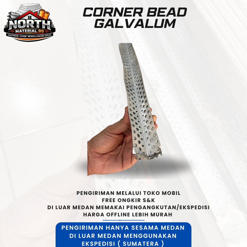 Corner Bead 3m | Corner Bead Gypsum | Galvalum