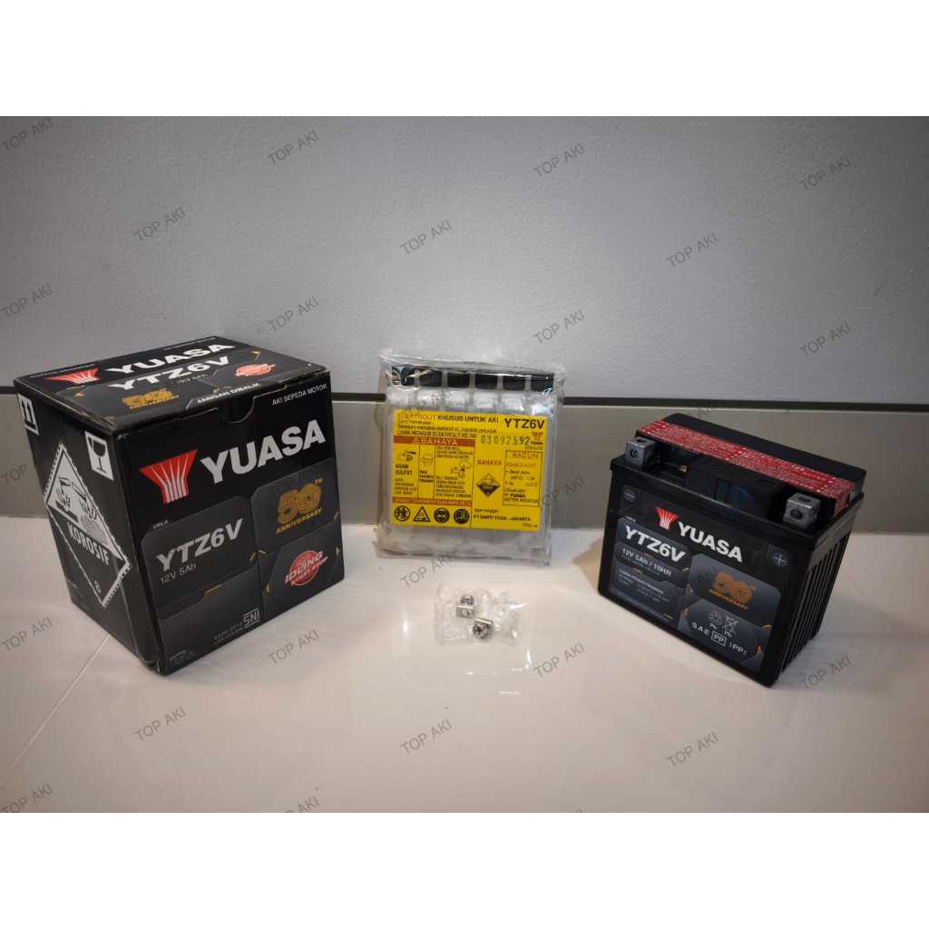 AKI MOTOR YTZ6V / GTZ6V / MTZ6S YUASA KERING ORIGINAL HONDA Vario 125 / Vario 150 / Vario 160, Scoop
