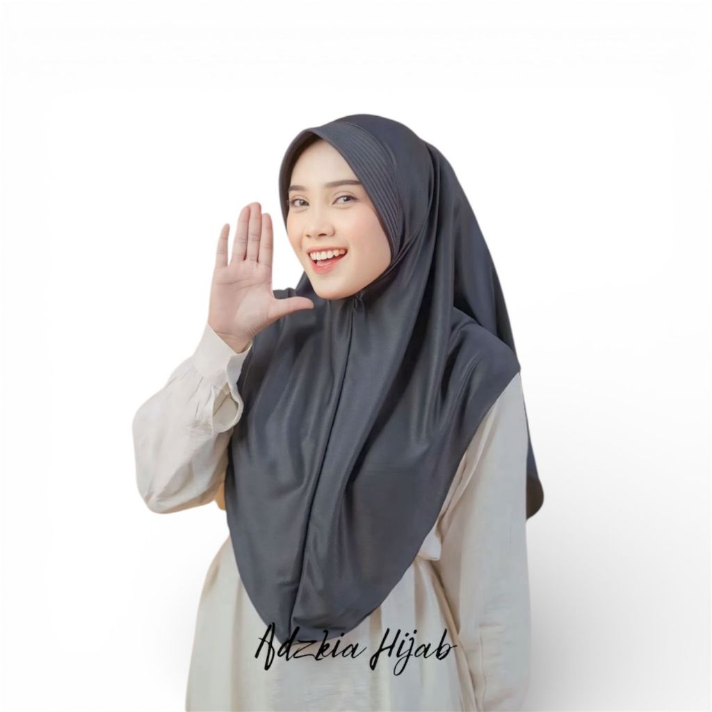 Bergo Hamidah Size L Berlian Hijab - Jilbab Instan Syari label Adzkia Hijab