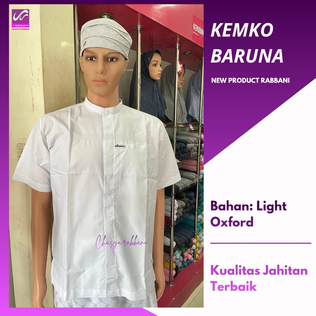Rabbani - Baju Koko Putih Kemko Baruna | Kemko Rabbani Ori