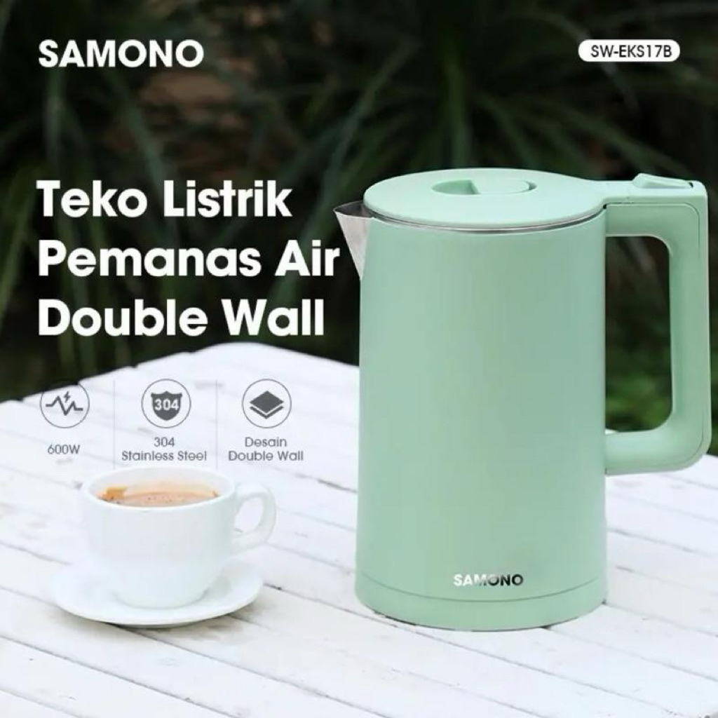 TEKO LISTRIK PEMANAS AIR SAMONO SW EKS17B - KETTLE LISTRIK SAMONO 2 LITER - TEKO LISTRIK SAMONO MURA