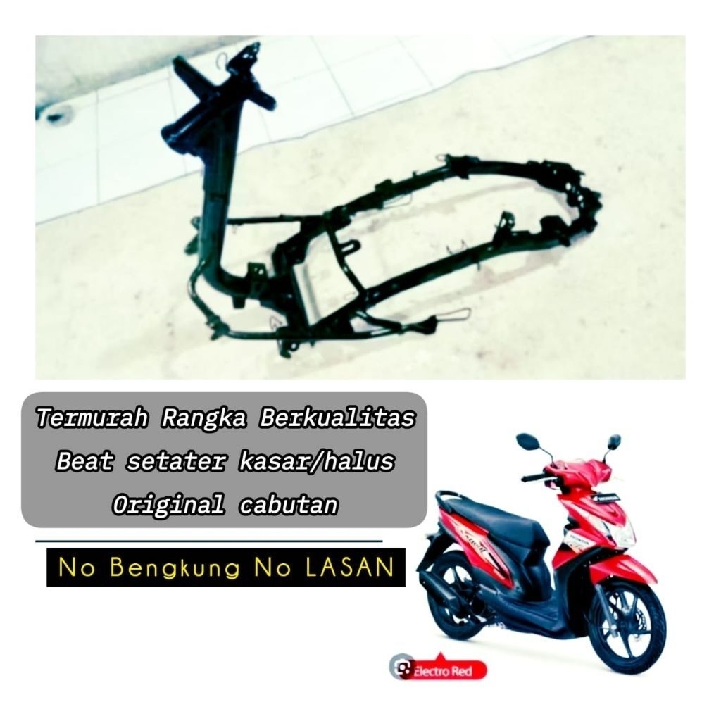 RANGKA HONDA BEAT SETATER KASAR.2013-2015/ORIGINAL COPOTAN
