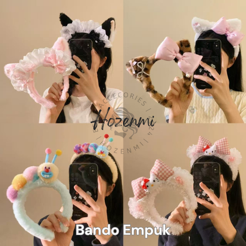 HR058 Bandana Bando Headband Anak Dewasa Cosplay Import Fluffy Nyaman Tidak Sakit Dipakai Maid
