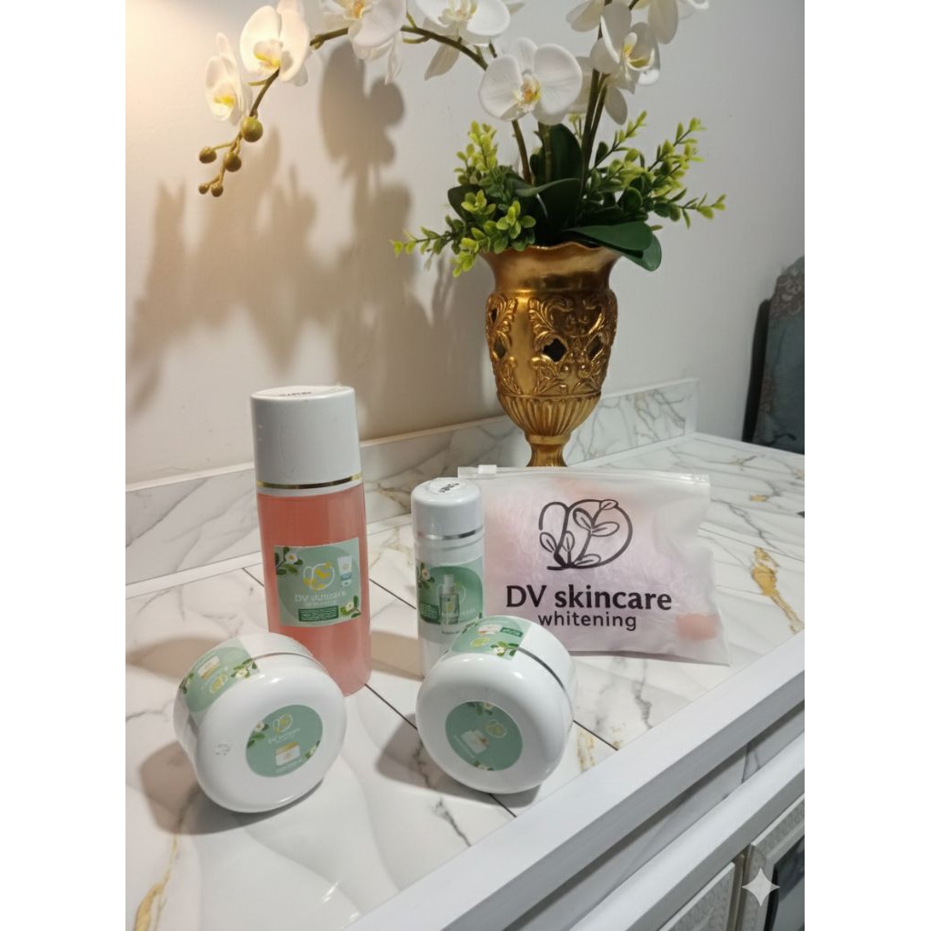 cream pemutih dan menghilangkan jerawat dv skincare versi biggest dengan paket lengkap