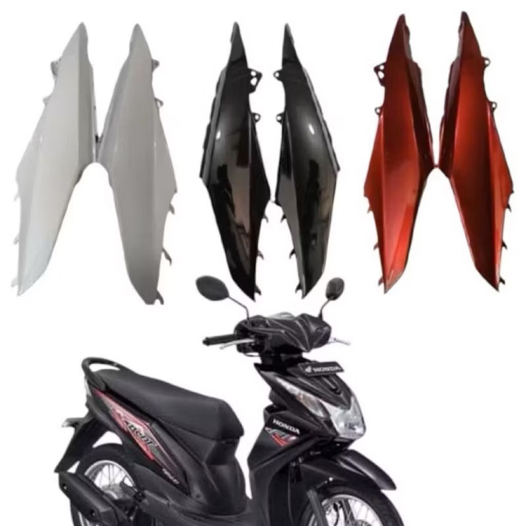 Cover Body/Bodi Belakang Honda Beat Fi 2013 2014 2015 Hitam