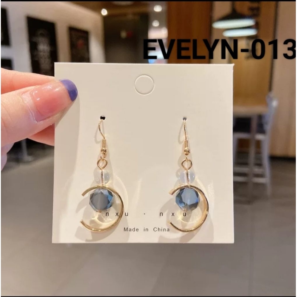 Anting panjang wanita Korea style/EVELYN-013