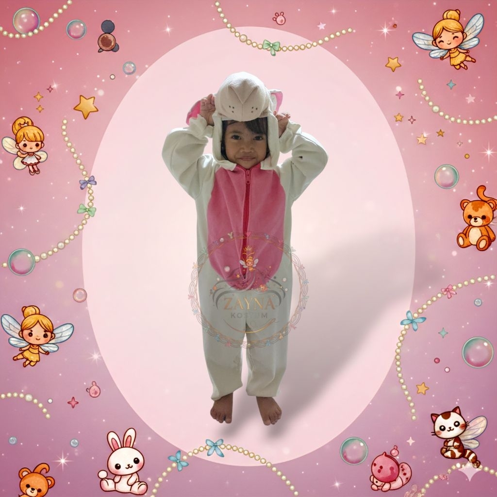 BAJU KOSTUM ONESIE BINATANG DOMBA/KOSTUM ANAK DAN KOSTUM DEWASA/BAJU KOSTUM CARNAVAL DAN PENTAS SENI