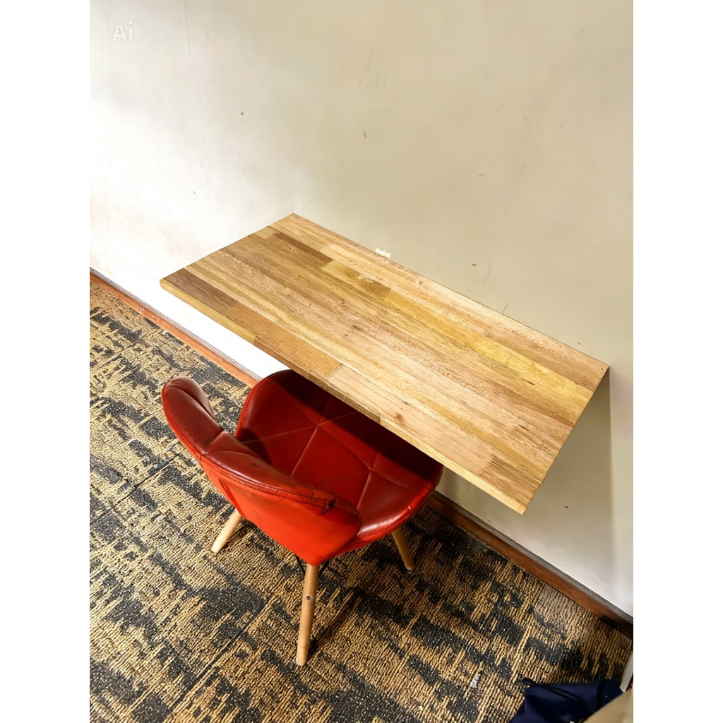 meja lipat ukuran 80x40 cm,meja gaming, meja belajar anak, kayu fjl solid meranti dan kruing