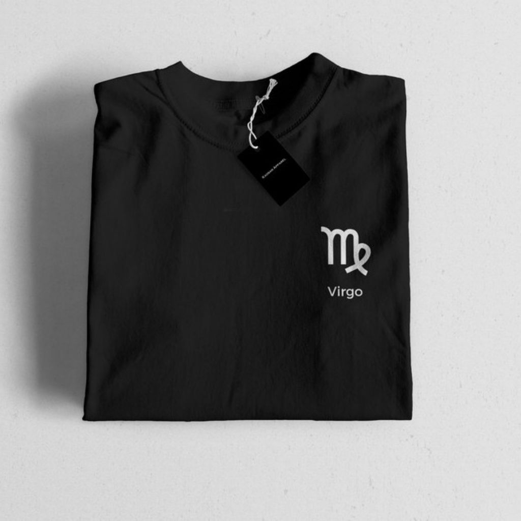 KAOS TSHIRT LOGO ZODIAK VIRGO//TSHIRT NEW