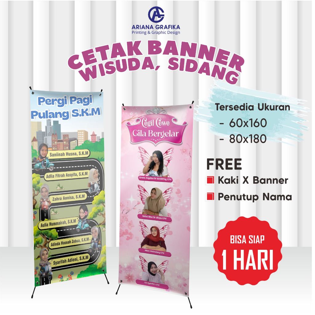 Banner Wisuda Sidang Skripsi