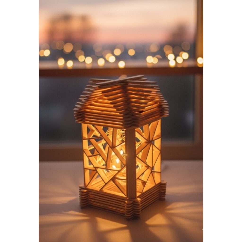 Kerajinan lampu tidur/lampu led stik es krim/lampu hias aesthetic