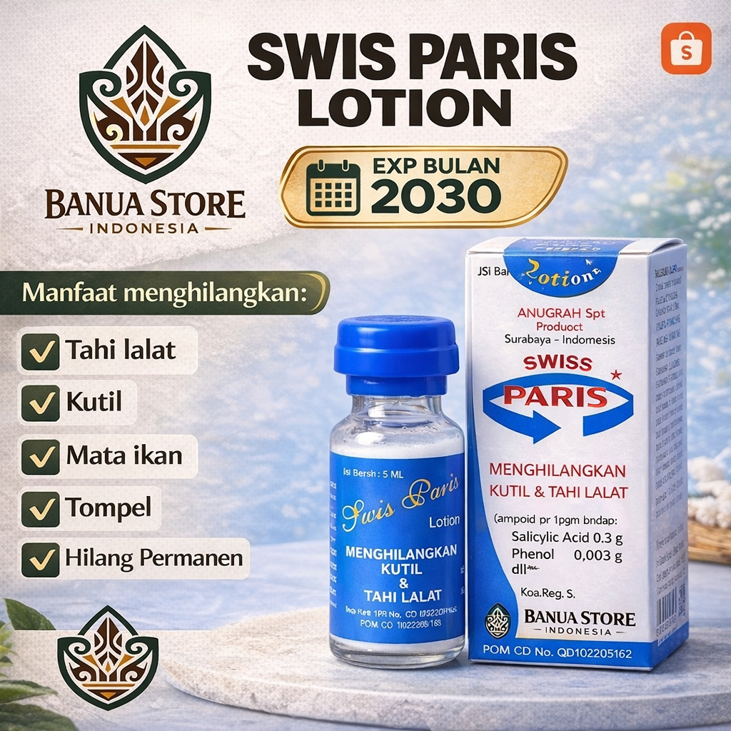 Obat Kutil SWIS PARIS LOTION untuk menghilangkan tahi lalat dan kutil