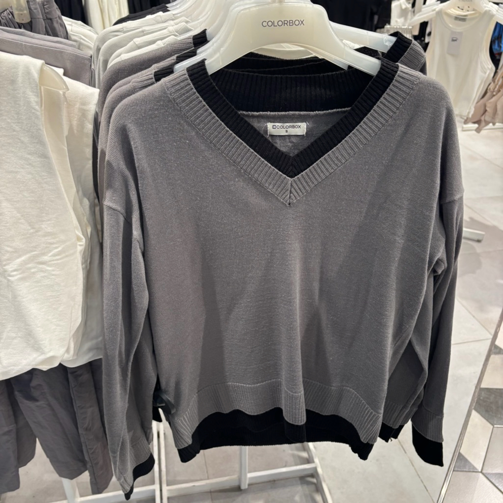 sweater rajut two color colorbox sale