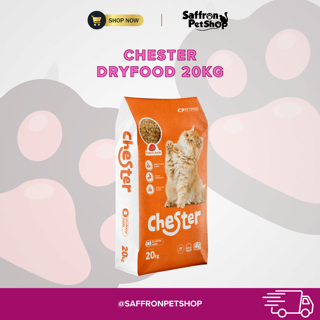 CHESTER 20 KG MAKANAN KUCING DRY FOOD