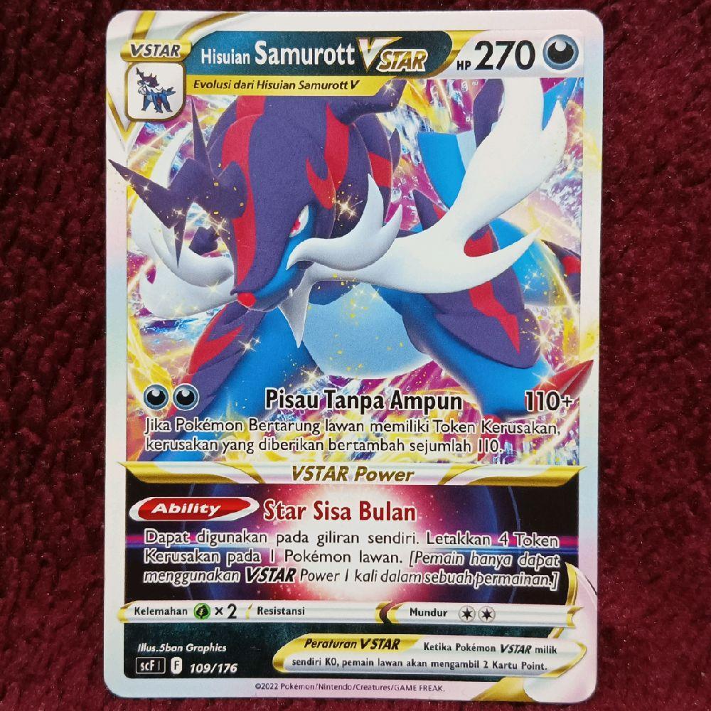 Hisuian Samurott VSTAR v star TD scf 109/176 - Pokemon TCG Indonesia