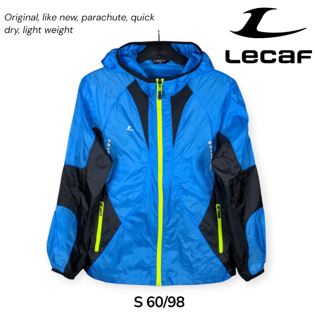 LECAF Sport Jacket Outdoor and Running untuk olahraga lari dll Size S Parasut quick dry ringan