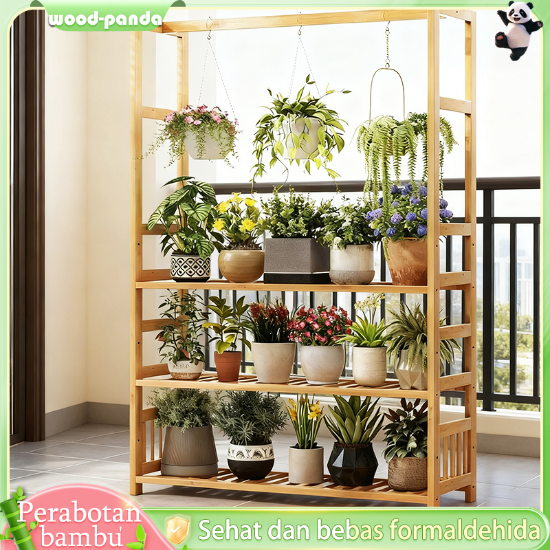 Rak Bunga Rak Bunga Bambu Rak Bunga Berdiri Rak Bunga Bambu Bertingkat Rak Bunga Gantung