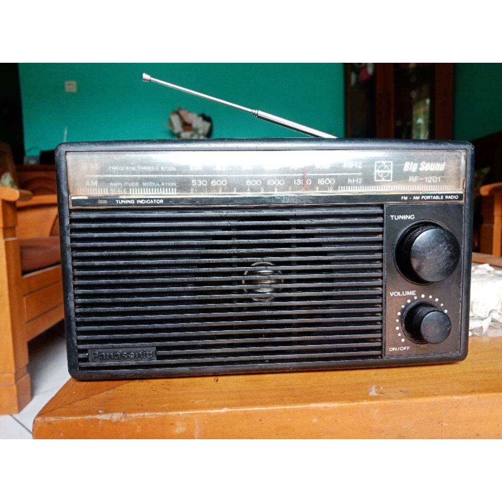 Radio jadul National/Panasonic Ori 2band FM/AM tipe RF-5250 dan RF-1201 second Normal dan komplit