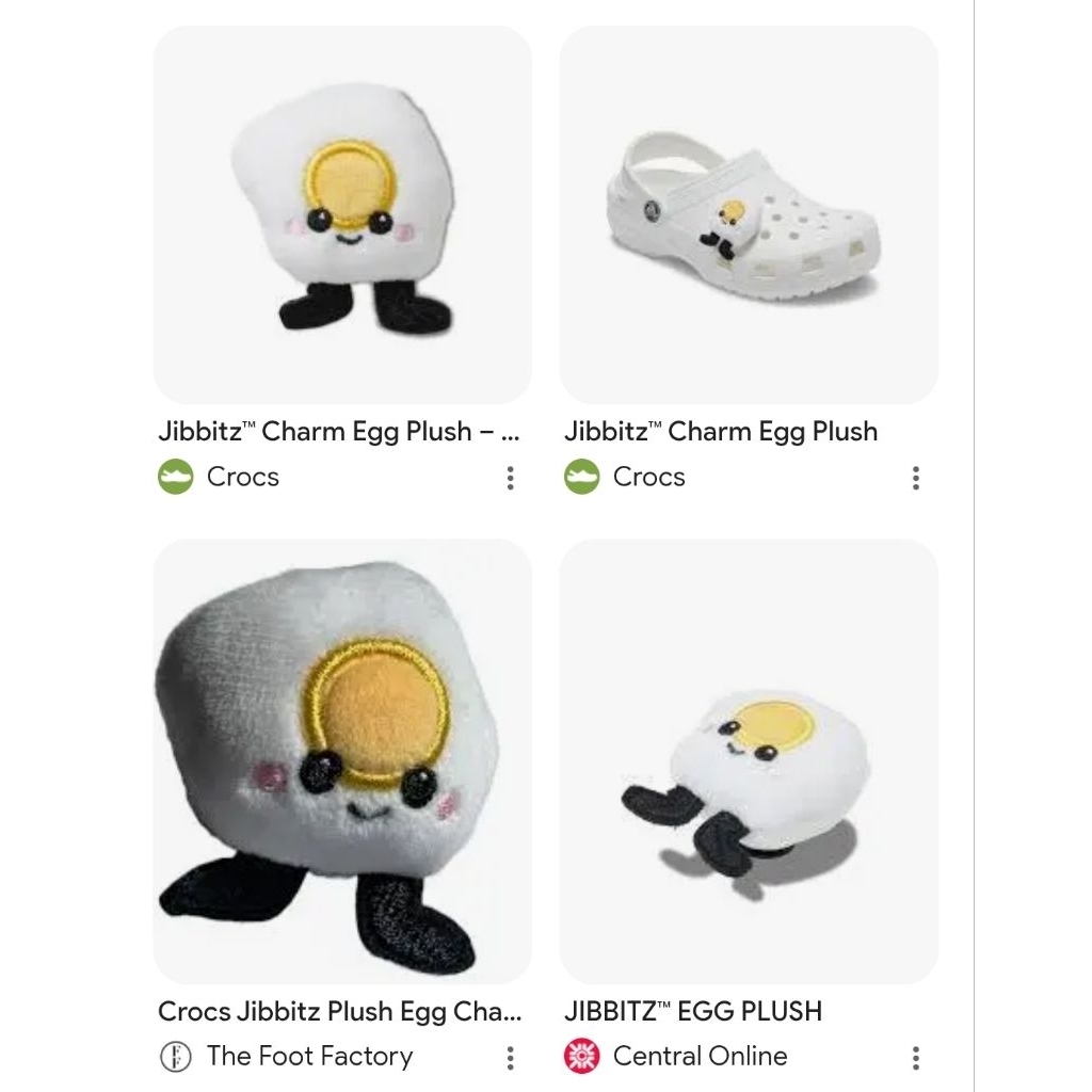 Jibbitz Crocs Charm Egg Plush