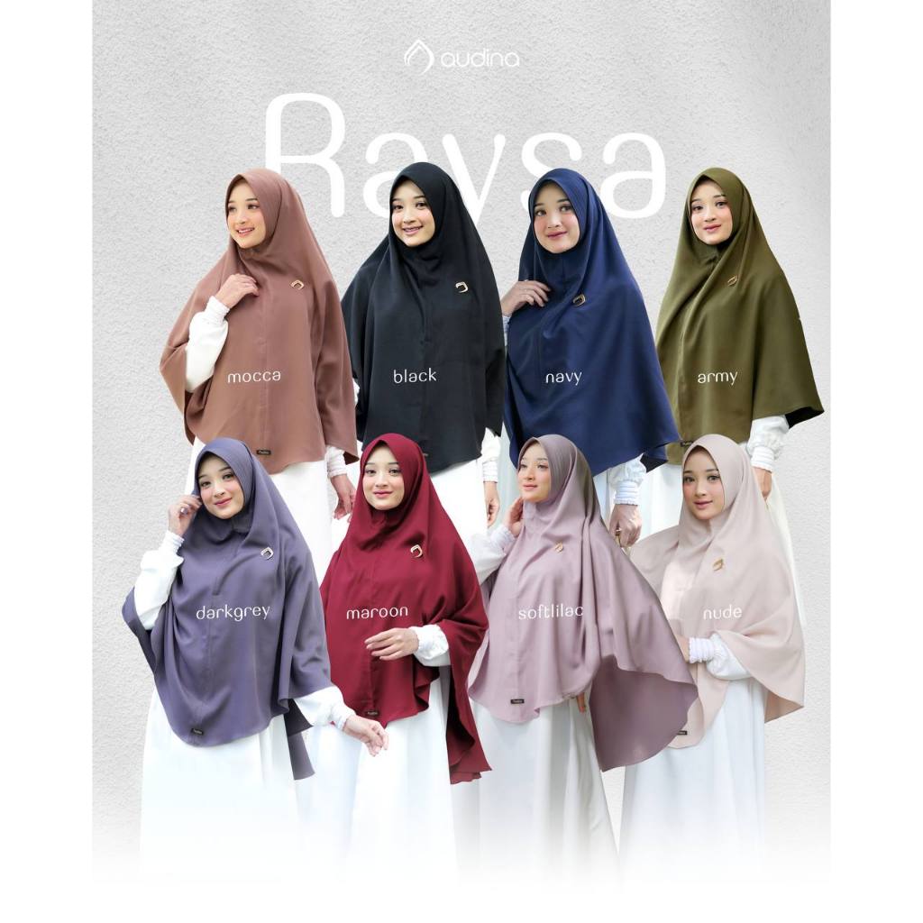 Khimar Polos Soft Pad Brand AUDINA "Raysa Khimar Soft Pad"