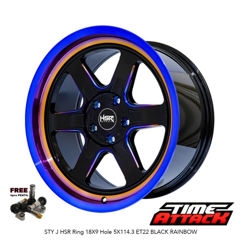 Velg Hsr STY J Ring 18 Velg Mobil Innova Zenix Almaz Xpander Cross R18 - TIME ATTACK BOGOR