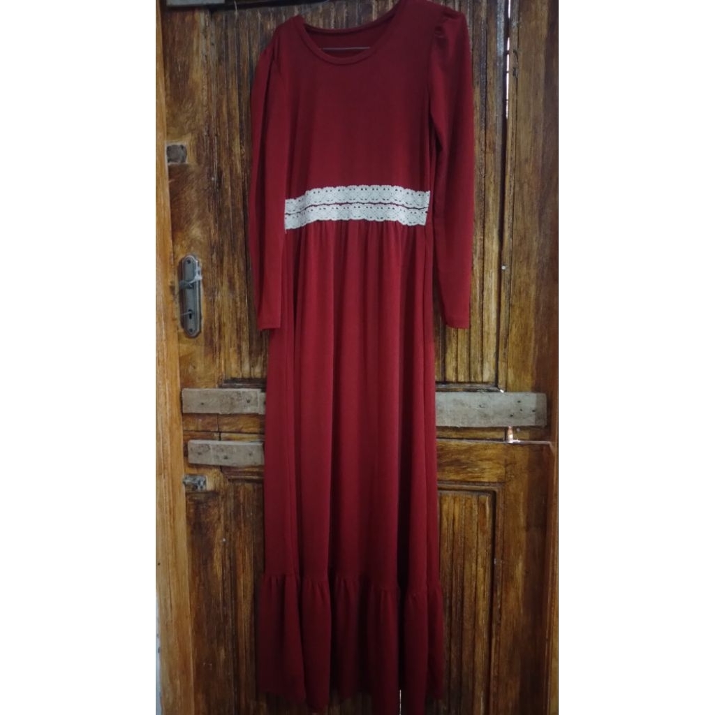 Gamis merah maroon