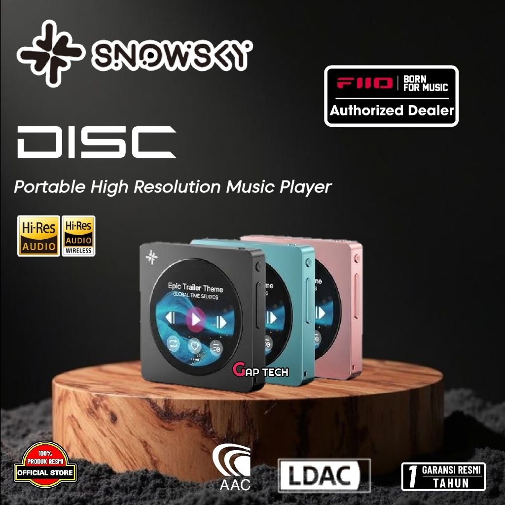 Fiio Snowsky Disc Portable High Resolution Audio Player / Music Player / DAP Original