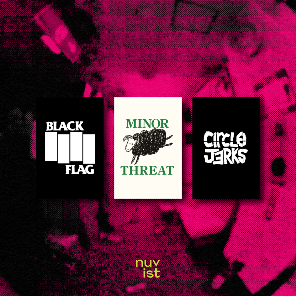 Nuvist Hardcore Punk Band Poster | Black Flag Minor Threat Circle Jerks Aesthetic Premium Wall Art D
