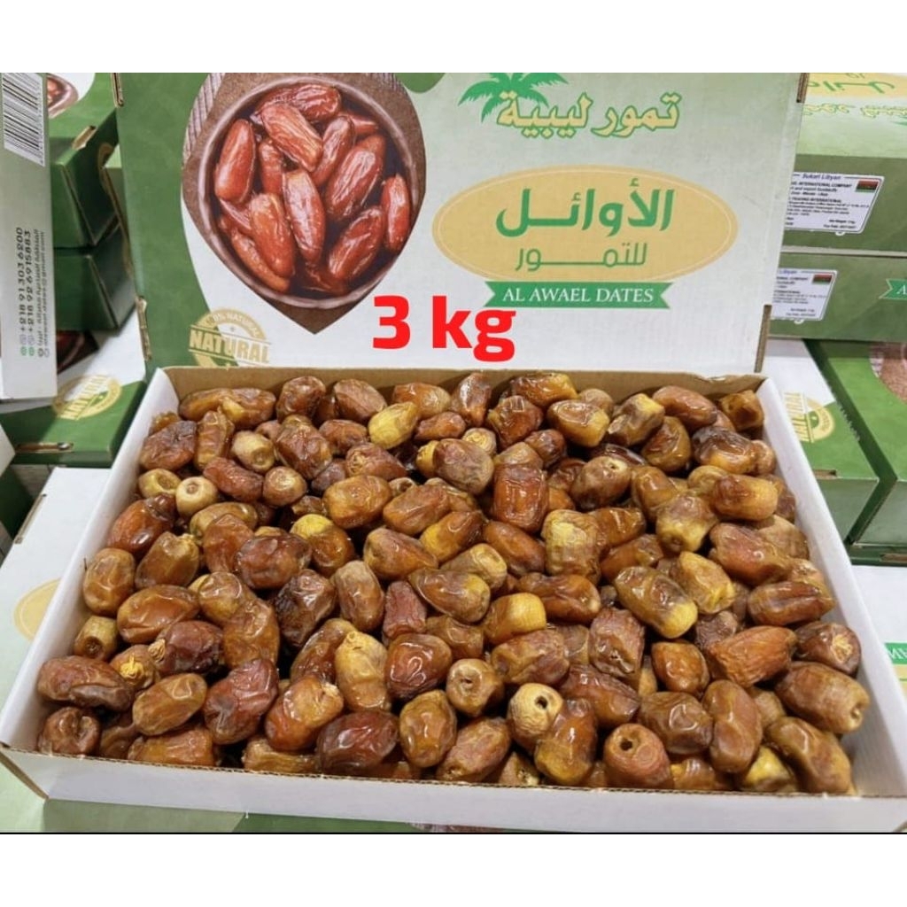 Zifara Kurma Sukari Libya 3 Kg Kurma Sukari Libya Original Premium Dates