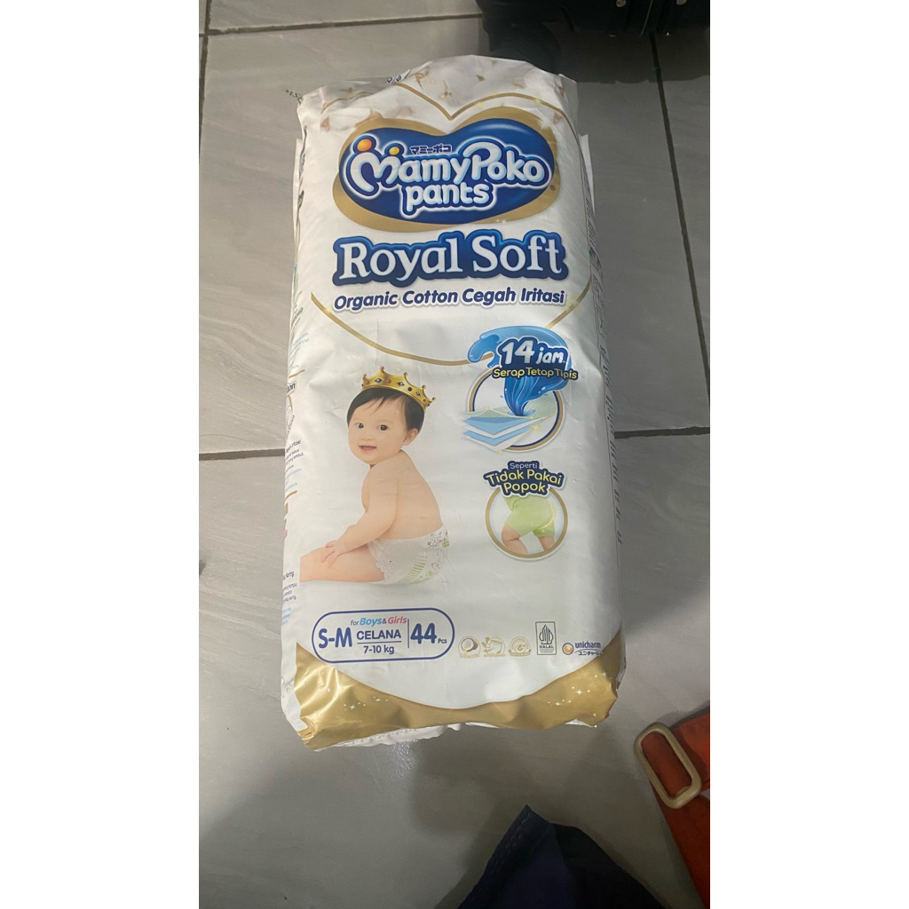 Popok Celana MamyPoko Royal Soft S-M 44pcs