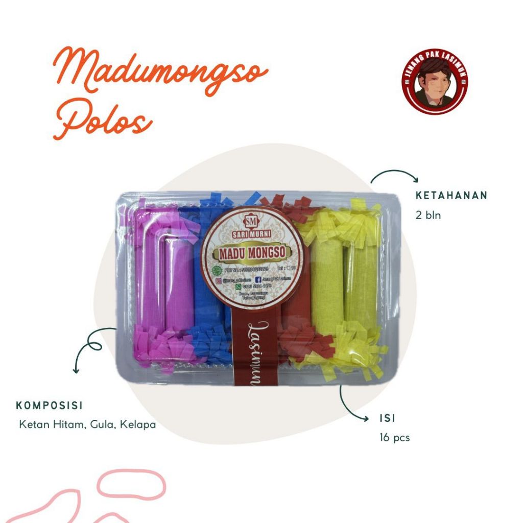 Madumongso bungkus Permen Pak Lasimun khas Tulungagung