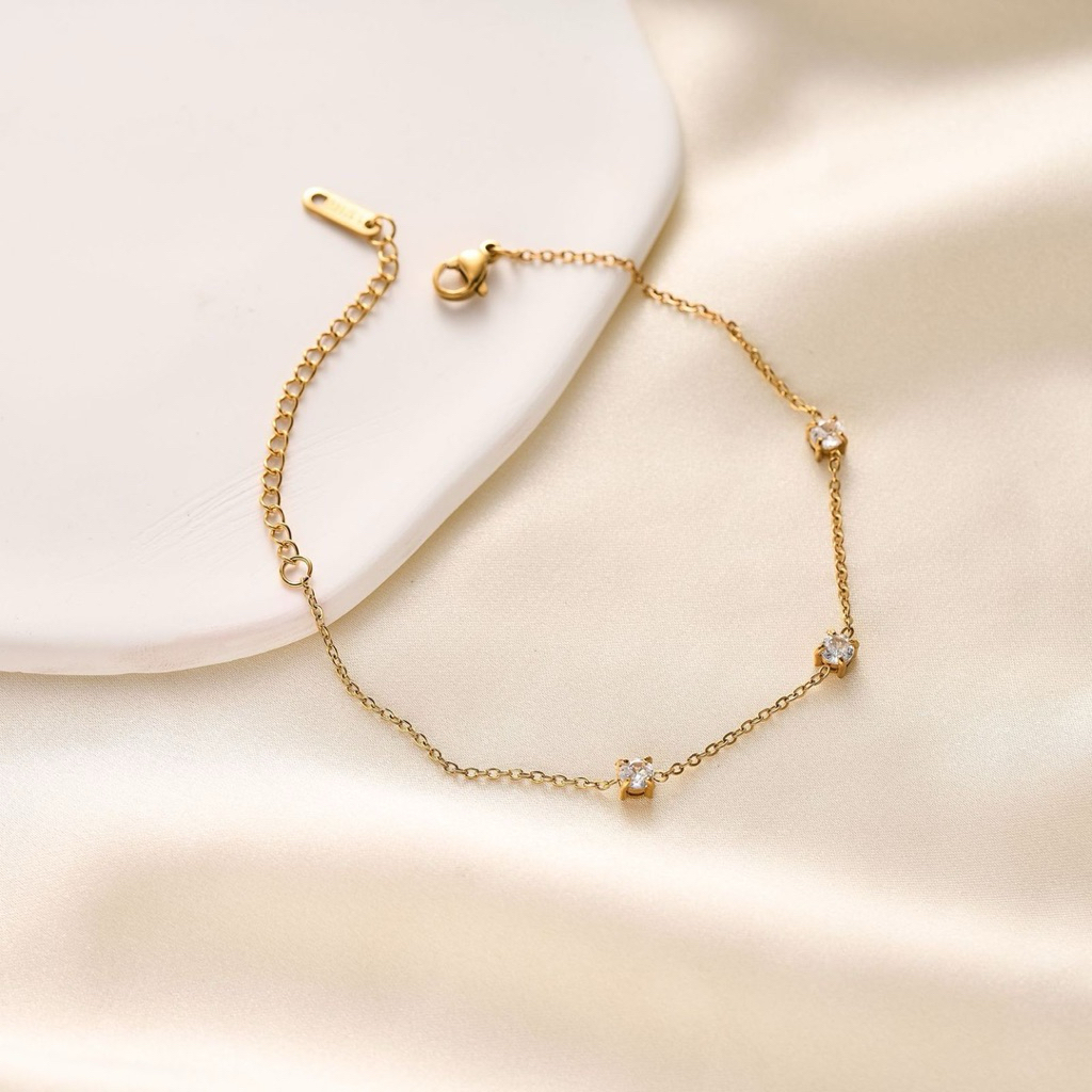 LUXURY Gelang Titanium Cantik minimalis