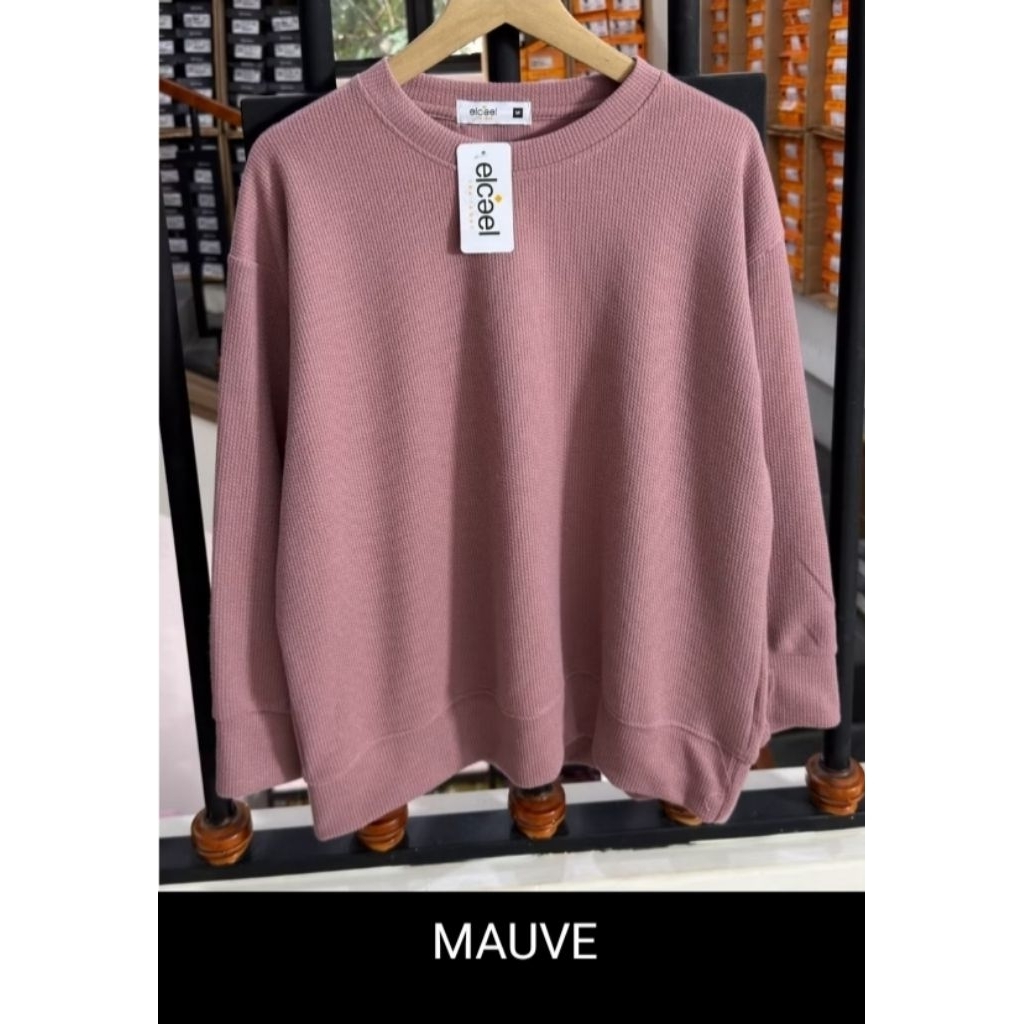 basic sweater bottom knit phenomenal Wanita lengan 7/8 sweater polos terbaru