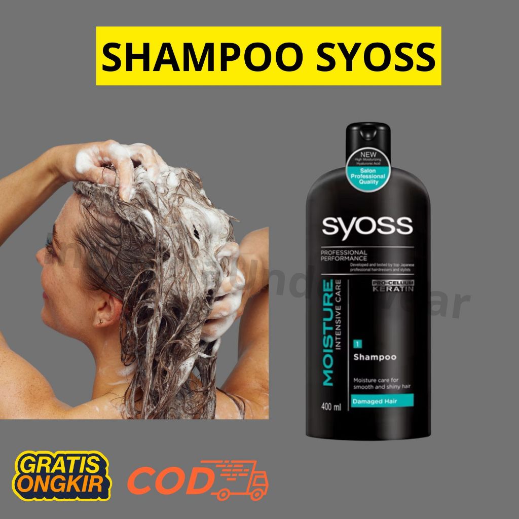 SHAMPO SALON SYOSS ANTI KETOMBE DAN ANTI LEPEK MELEMBABKAN KILAU SETIAP HARI