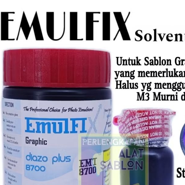 EMULFIX AFDRUK SOLVENT BASED 8700 BLUE SABLON 200GR