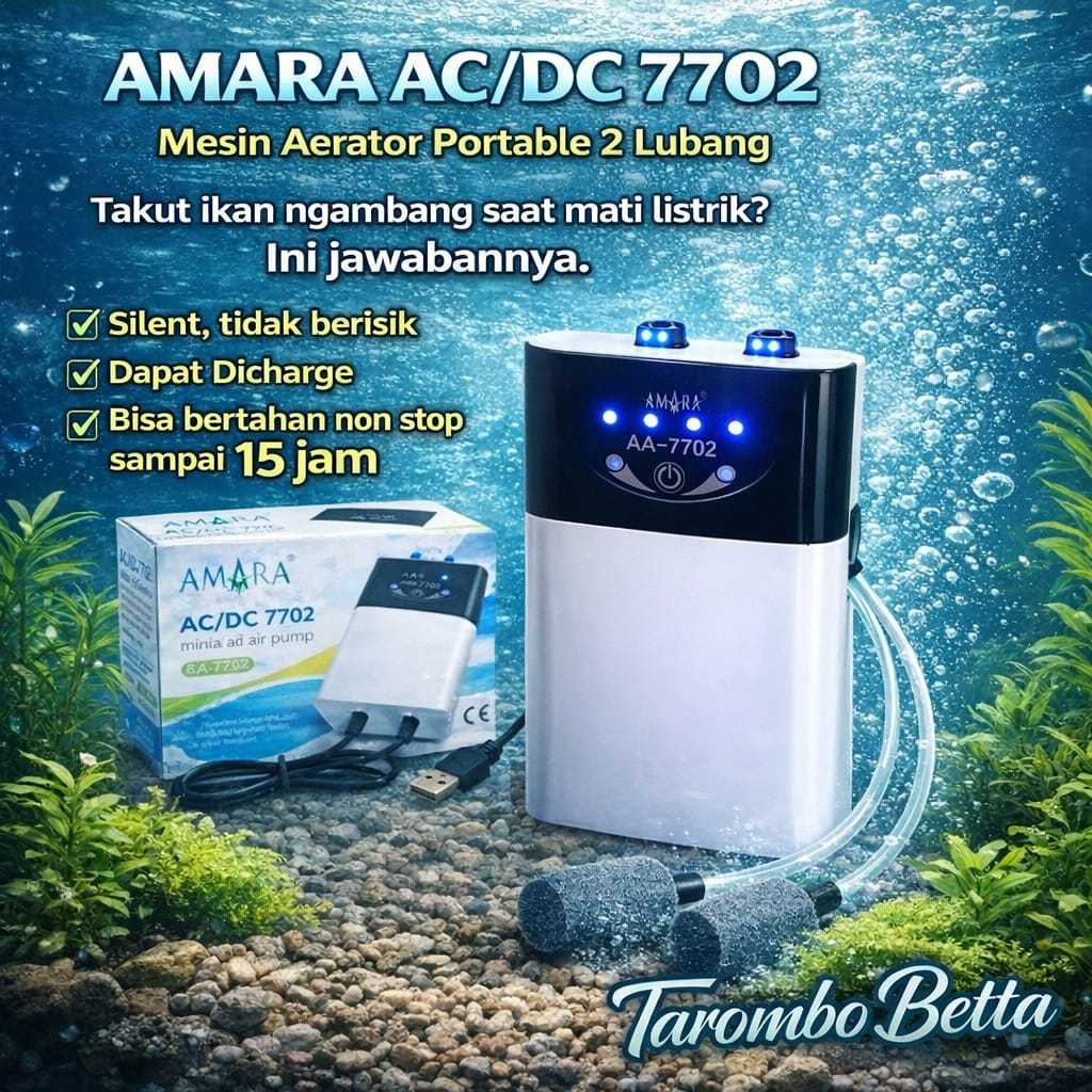 Aerator AMARA AC/DC AA 7702 - Air Pump Baterai AA7702 ACDC AC DC