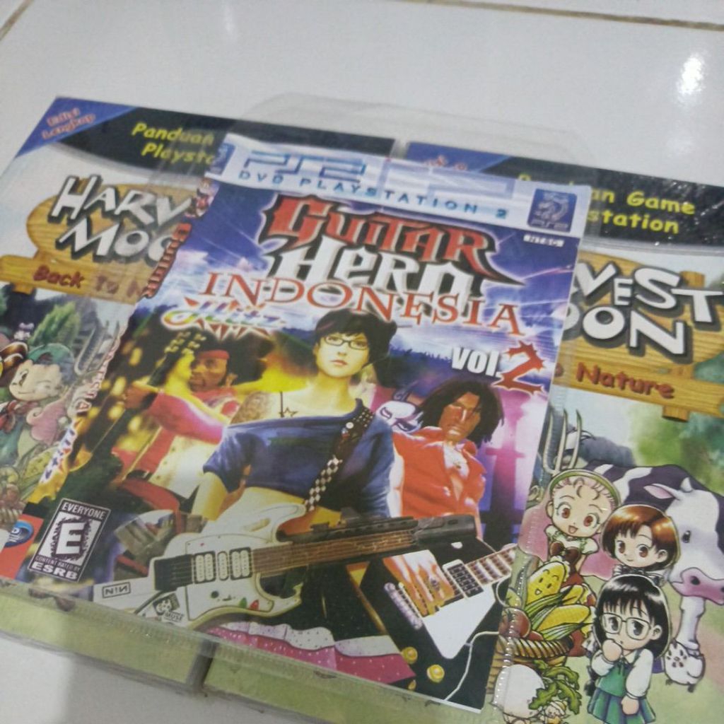Kaset PS2 GUITAR HERO INDONESIA Hitz Vol. 2 Copy Pabrik