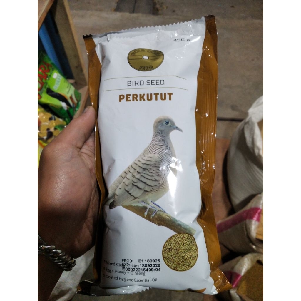 GOLD COIN PERKUTUT, pakan burung perkutut