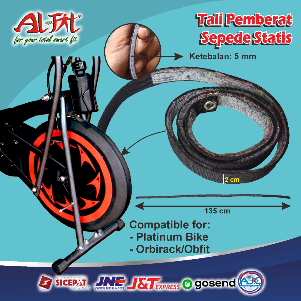 TERMURAH SPAREPART TALI BEBAN PEMBERAT SEPEDA STATIS PLATINUM BIKE