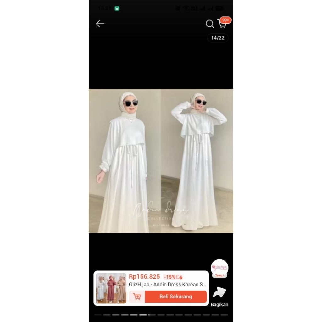 glizhijab preloved long dress