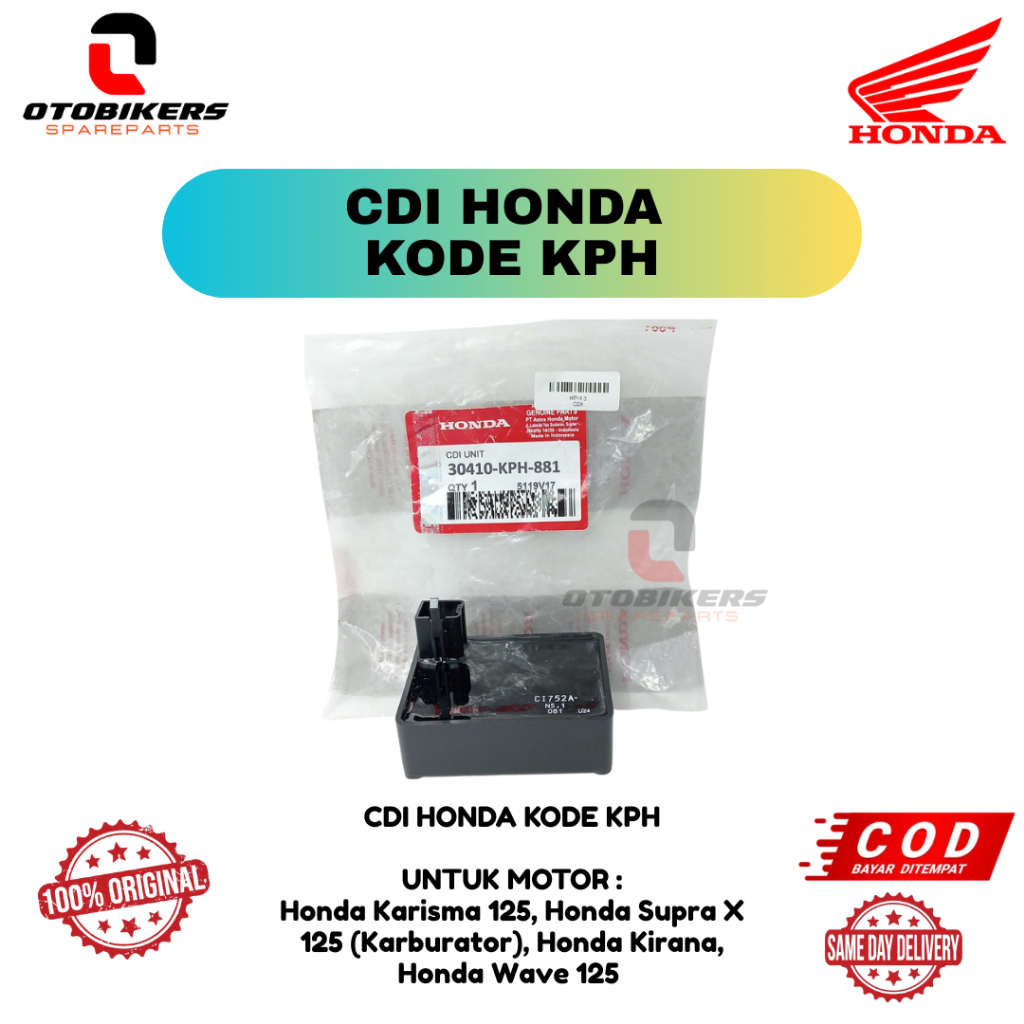 CDI HONDA KPH | HONDA AHM ORIGINAL Honda Karisma 125, Honda Supra X 125 (Karburator), Honda Kirana, 