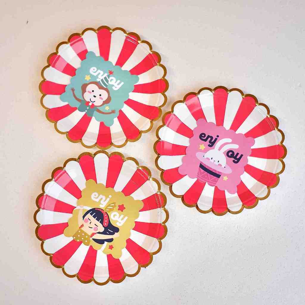 [HyasHyas] Circus Paper Coaster | Tatakan Gelas Kertas x10