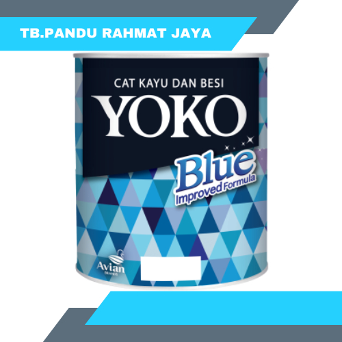 Cat Kayu dan Besi Yoko Blue 0.7 Liter Cat Minyak Mengkilap