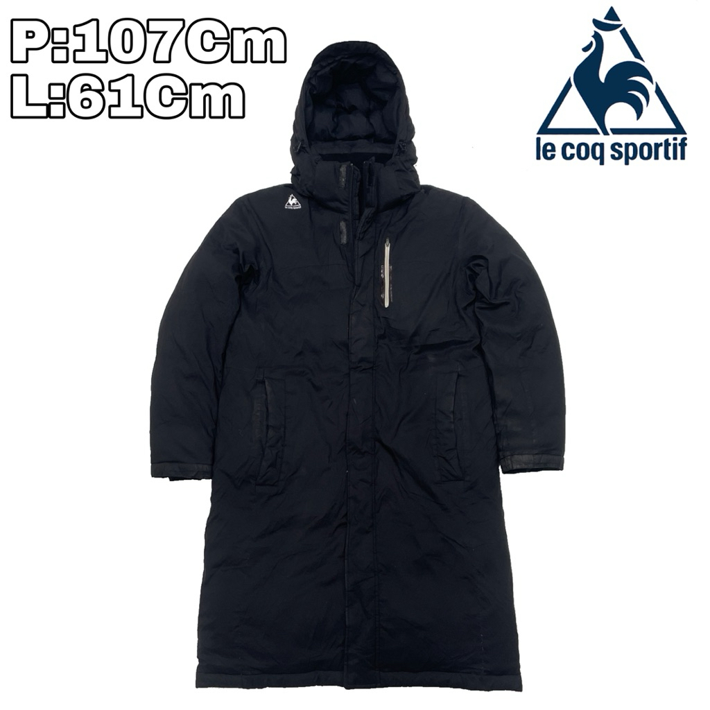 J149 Jaket Long Parka Bulang Outdoor Le Coq Sportif  Bulu Angsa Tebal Musim Dingin Hiking Pendaki Gu